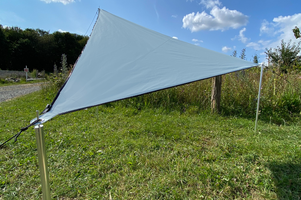 sonnensegel 450 x 450 Verbindbares Sonnensegel „TC-Zip-Canvas Single“ – Bent-Club