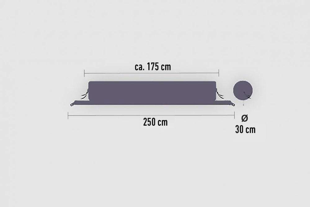 Verbindbare Kissenrolle „Zip-XL Lounger“