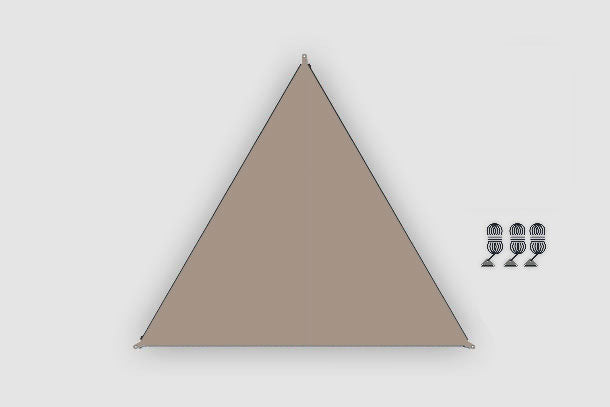 Verbindbares Sonnensegel TC-Zip-Canvas