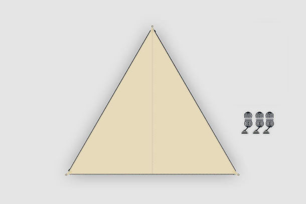 Verbindbares Sonnensegel TC-Zip-Canvas