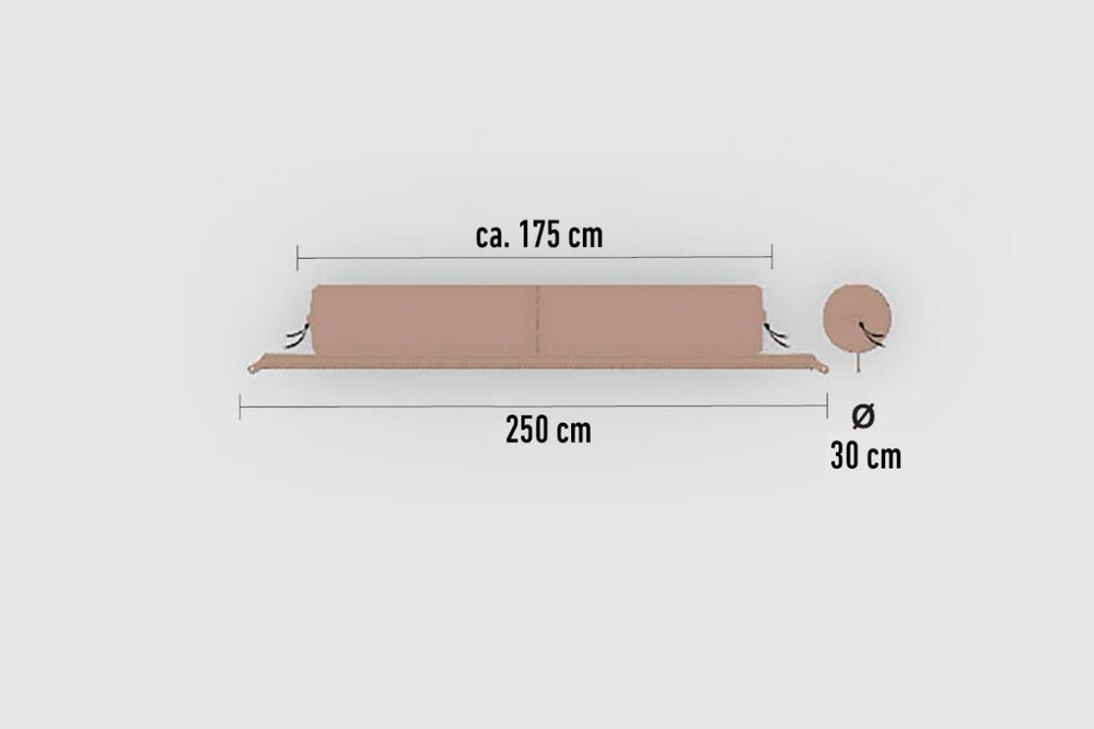 Verbindbare Kissenrolle „Zip-XL Lounger“