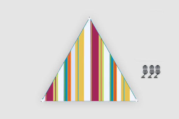 Verbindbares Sonnensegel „Zip-Canvas“ Karibik Design