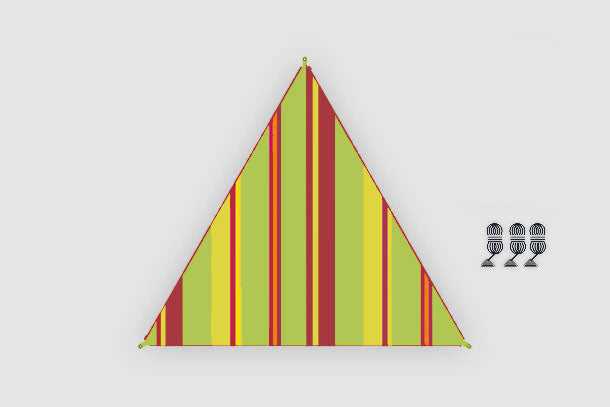 Verbindbares Sonnensegel „Zip-Canvas“ Karibik Design