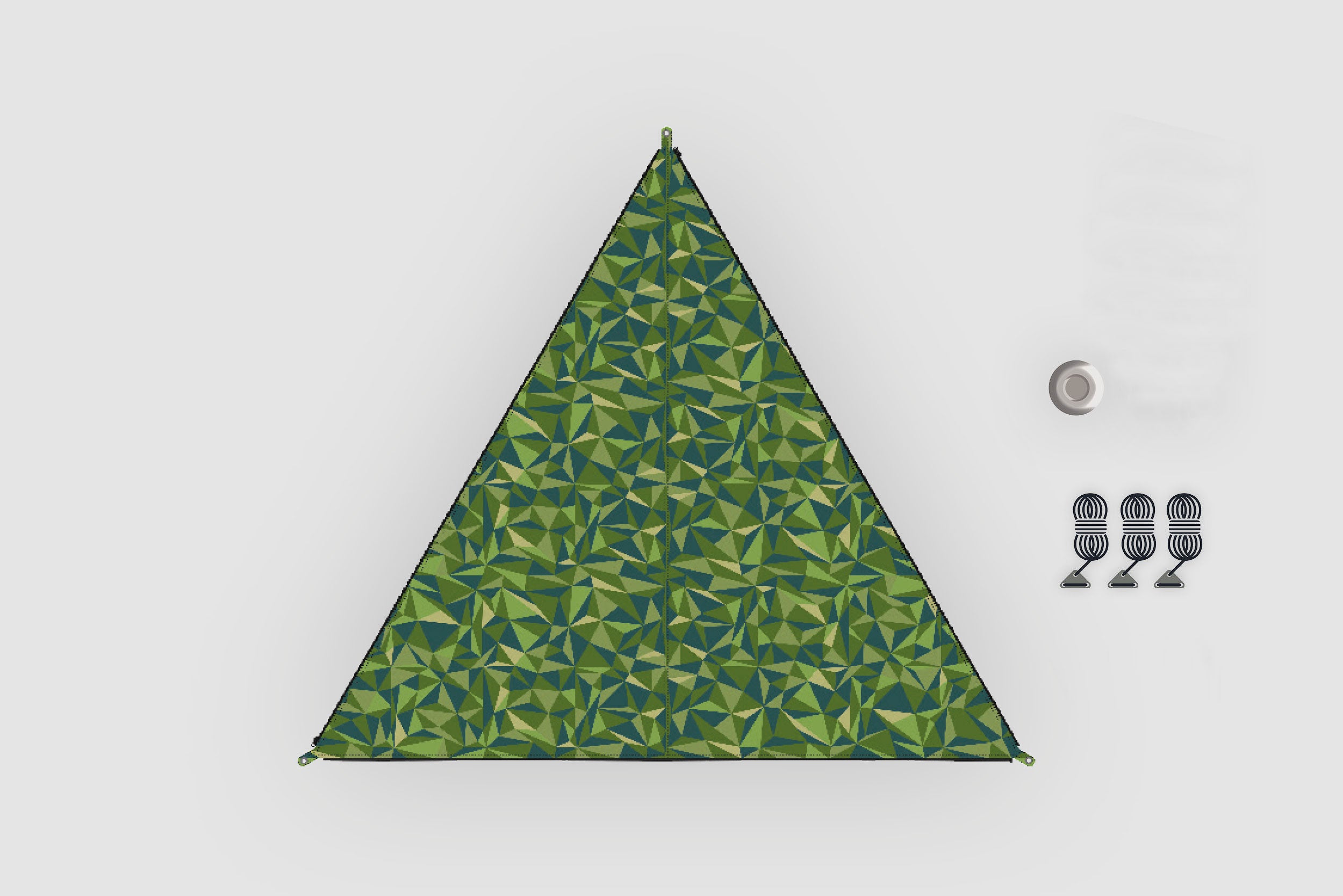 Verbindbares Sonnensegel „TC-Zip-Canvas Single“ Nature Design Trees