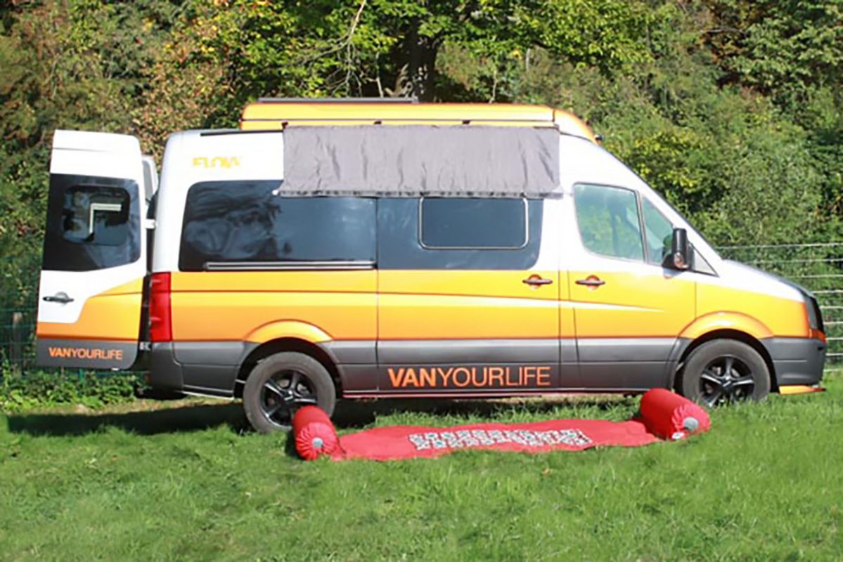 vw crafter sonnensegel Universal Fahrzeugadapter XL